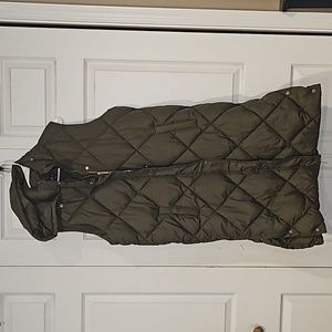 Long puffer vest